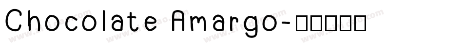 Chocolate Amargo字体转换